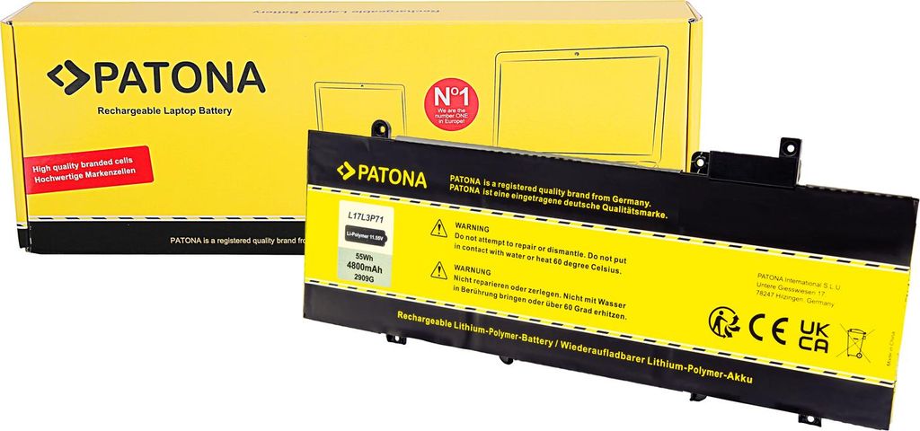 PATONA Akku Lenovo Thinkpad T480S L17L3P71 SB10K97620
