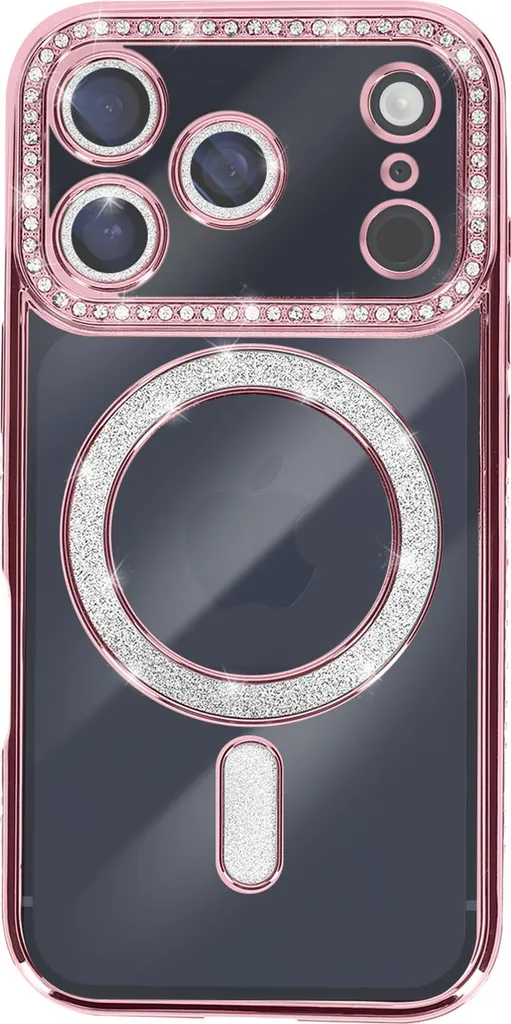 iPhone 17 Pro Case Avizar MagSafe Strass Oro Rosa - Must Have 2026