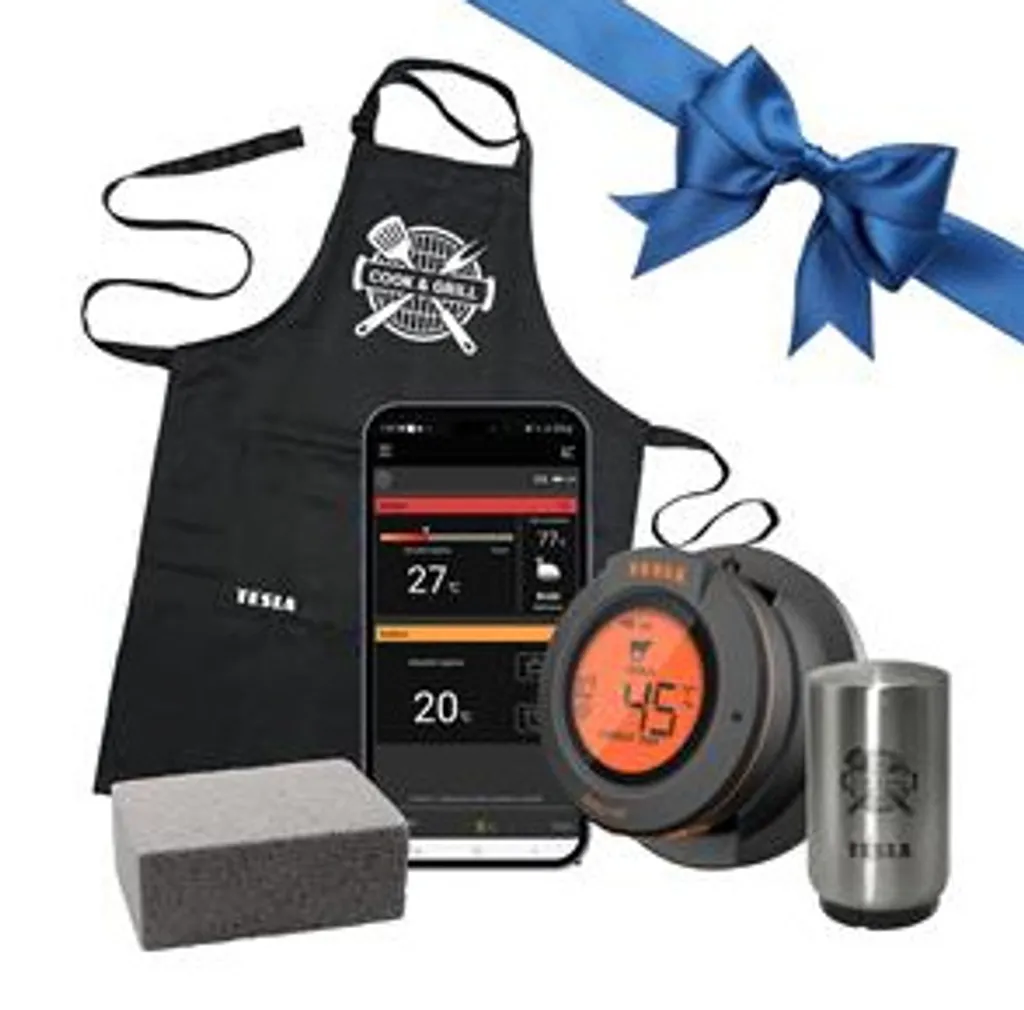 Sonde de température BBQ150 TESLA Set de Noël avec 3 accessoires bleu