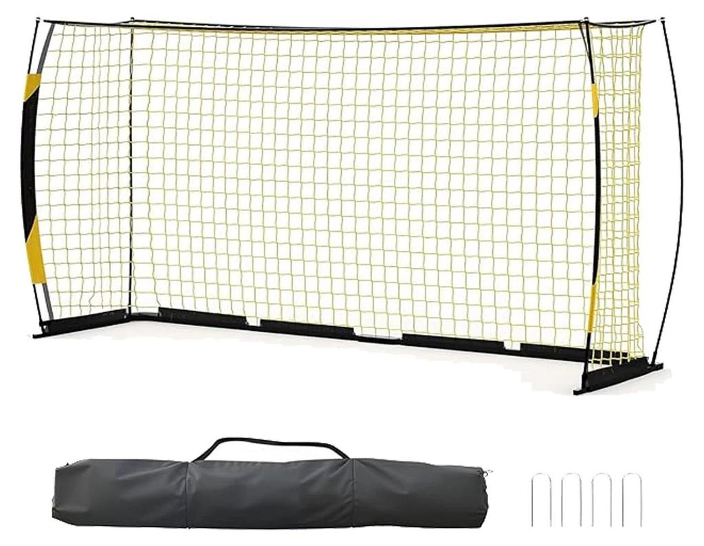 Fußballtor - Trainingstor 3,66 x 1,83 m - Faltbar - Tragbar - Mit Tragetasche - Für Outdoor/Garten