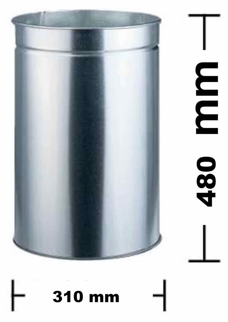 WESCO® Metall-Ersatzbehälter 8011969, rund  33 Liter Produktbild 