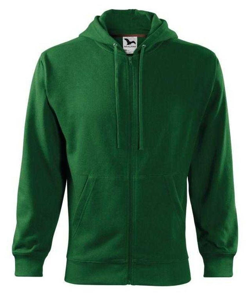Malfini - "Trendy" Hoodie mit durchgehendem Reißverschluss für Herren PP10270 (3XL) (Dunkelgrün)
