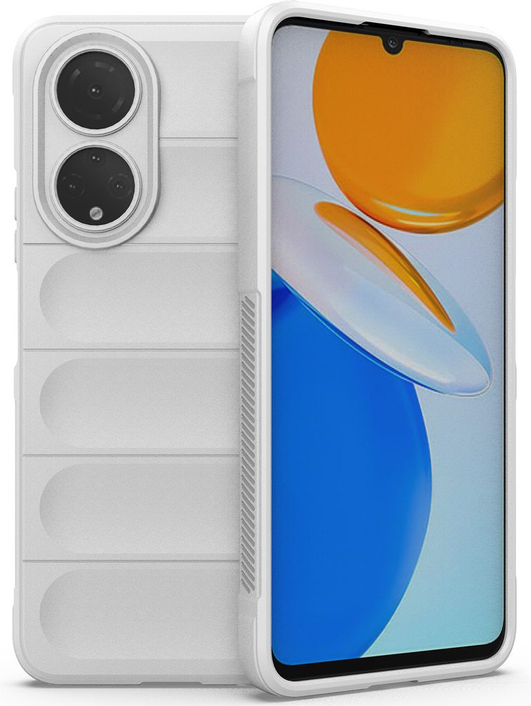 Honor X7 Hülle, Weich TPU Silikon Stossfest Anti-rutsch Schutzhülle für Honor X7 Weiß
