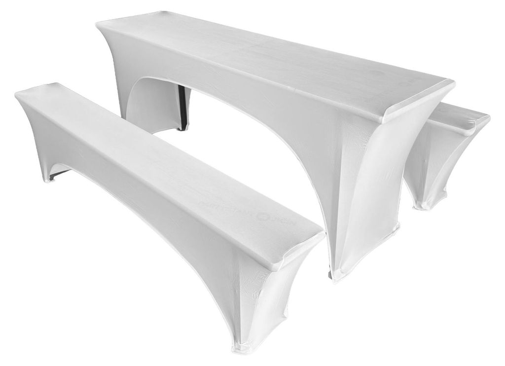 Stretch hoezenset voor biertafelset 180x50 cm – tafel + 2 Productafbeelding 
