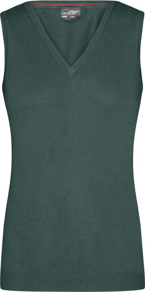 Klassischer Baumwoll-Pullunder forest-green, Gr. XL