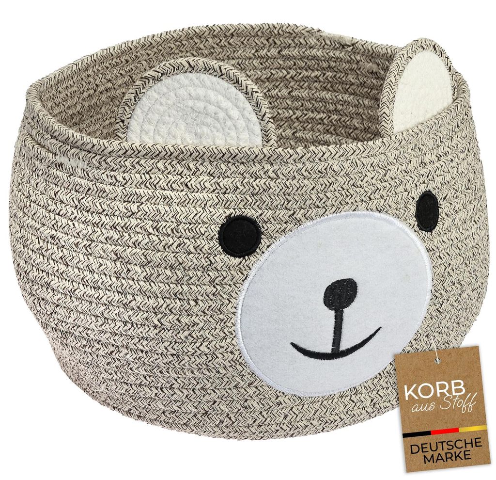 HMF Aufbewahrungskorb mit Griffen für Kinderzimmer aus Produktbild  KI-generiertes Bild