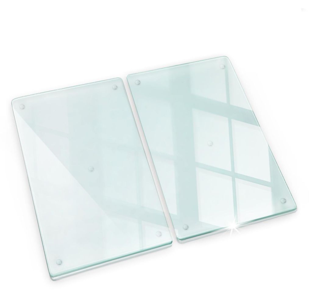 Glas Schneidebrett -  Transparent Herdabdeckplatten - Produktbild 