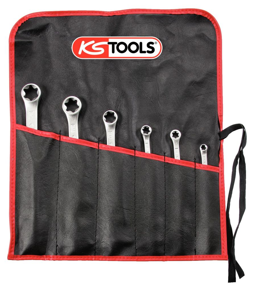 KS TOOLS 911.0370 Torx-E-Doppel-Ringschlüssel-Satz, 6-tlg