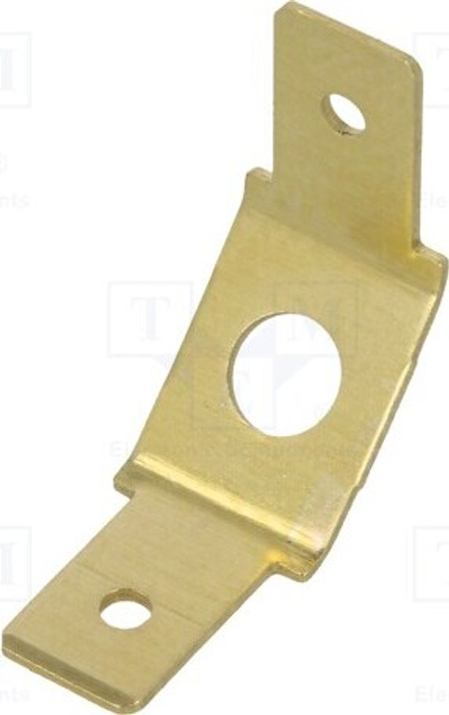 3x Verbinder: flach doppelt 4,8mm 0,5mm M2,5 männlich schraubbar 1263 -Lötanschlü
