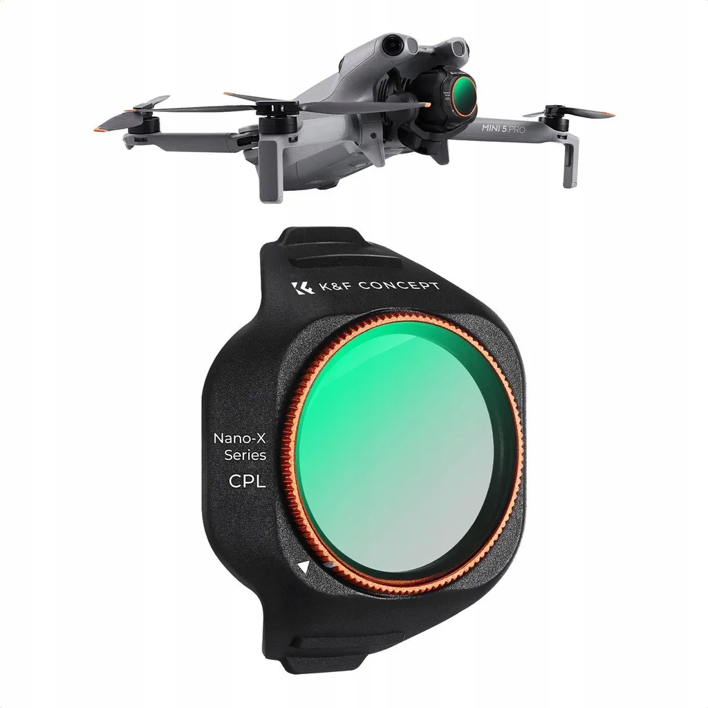 Filtre CPL pour DJI Mini 5 Pro - Éliminez les Reflets sur l'Eau et Verre