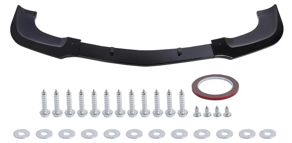 Kit Lèvre de Spoiler Avant Noir Brillant pour Mercedes Classe E C207 AMG