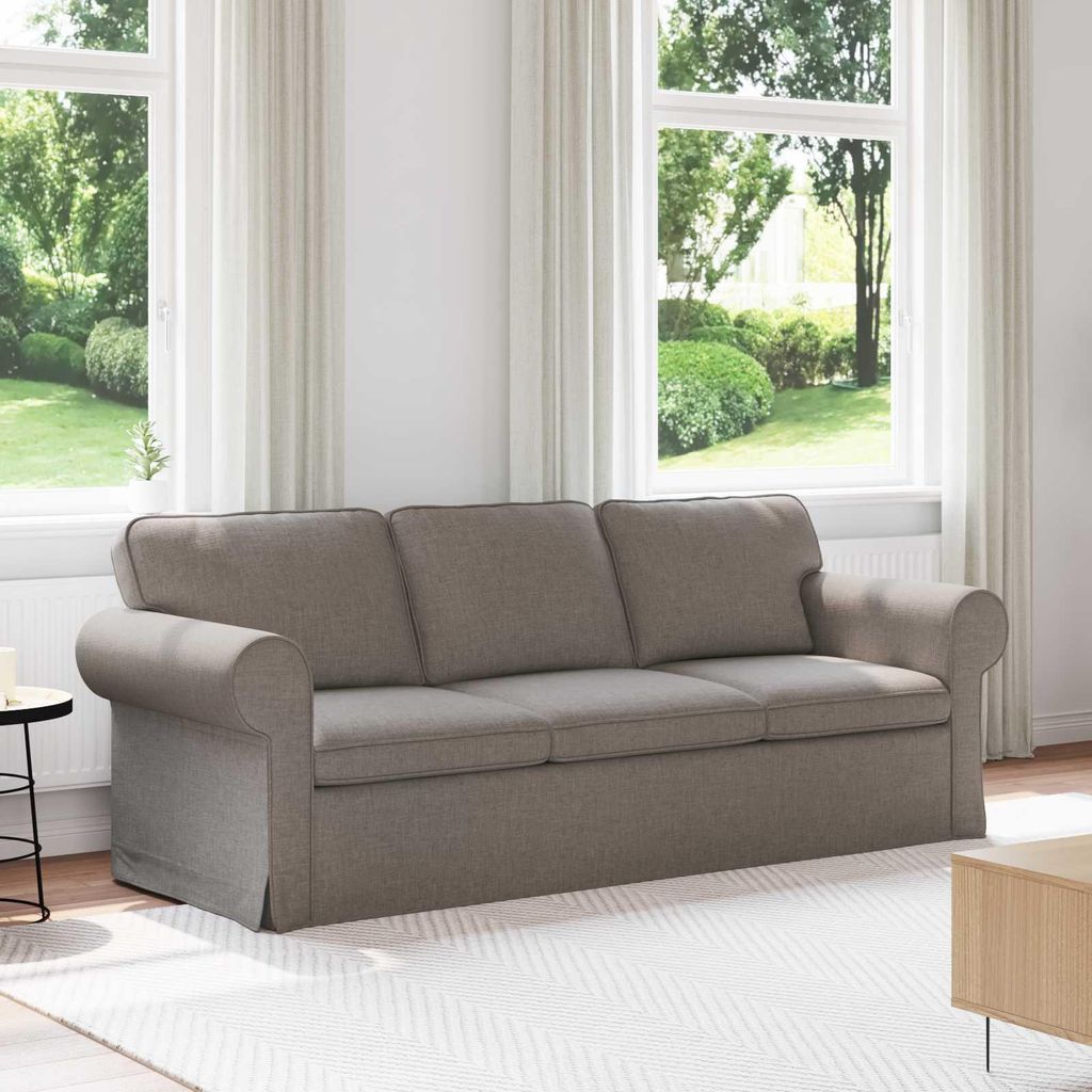 "SALE 2026"2-Sitzer Sofa Couch 180cm - elegantes Design - Doppelsofa - Lounge Sofa - Taupe Metall Promotion554848 - Klassische Sofas