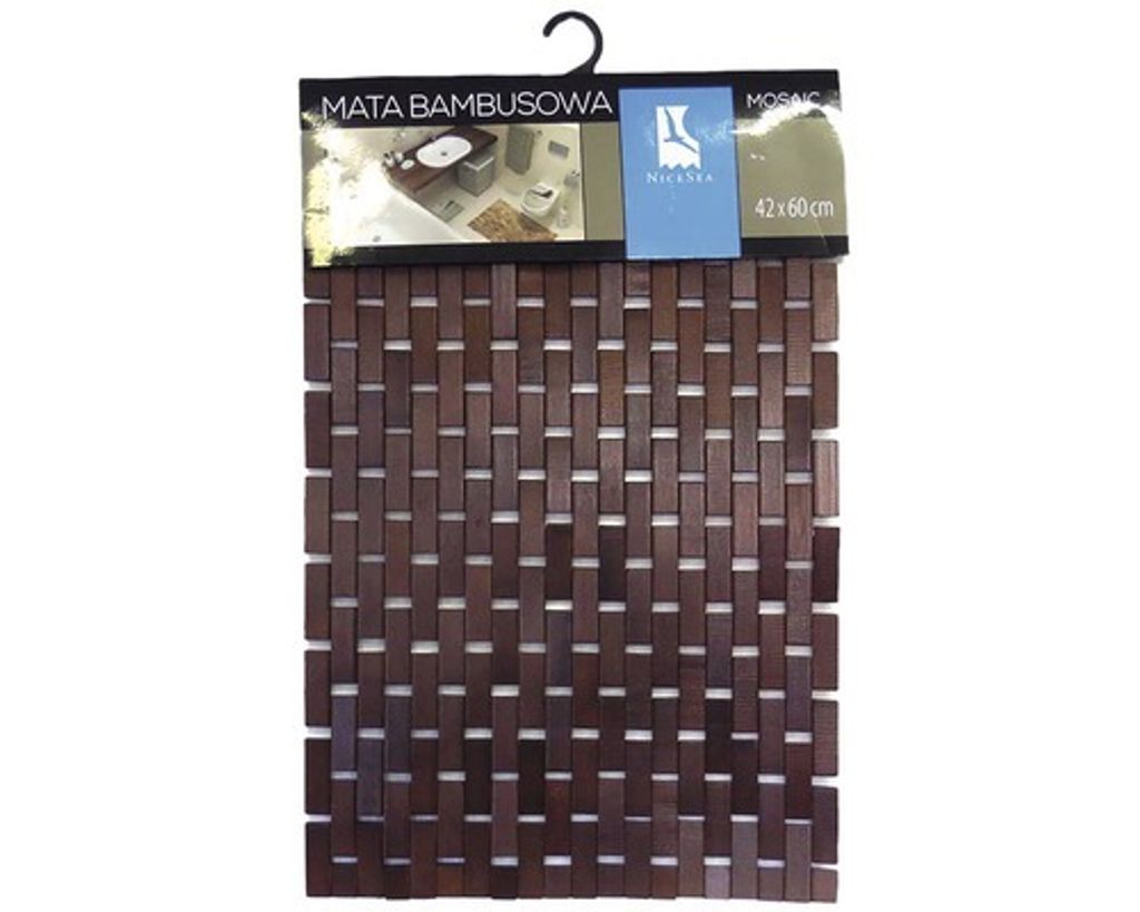 Tapis de salle de bain en bambou 42 x 60 cm Image du produit 