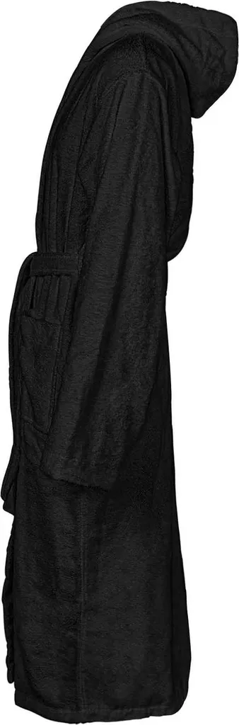 vidaXL Accappatoio KINN Nero S Cotone