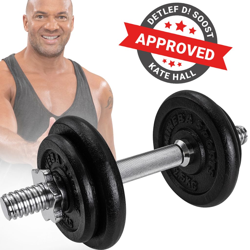 Miweba Sports Profi Hantel-Set MKH110, 10 kg, 2 x 2.5 kg & Produktbild 1