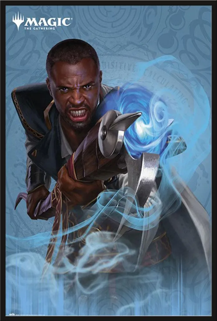 Poster Encadré Magic The Gathering Teferi 61x91.5 cm Cadre Noir