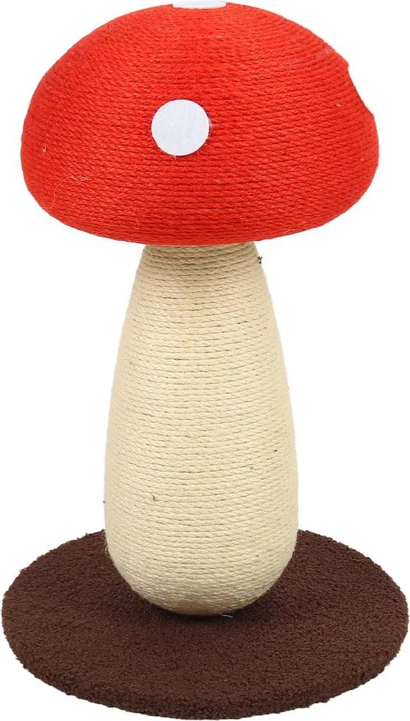 Tapis à griffer pour chat en sisal champignon - Griffoir doux 45x30cm