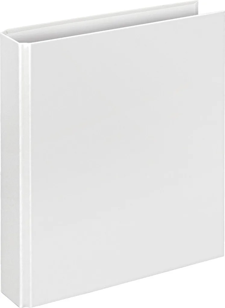 Classeur A5 4 anneaux 25mm en plastique PP blanc robuste
