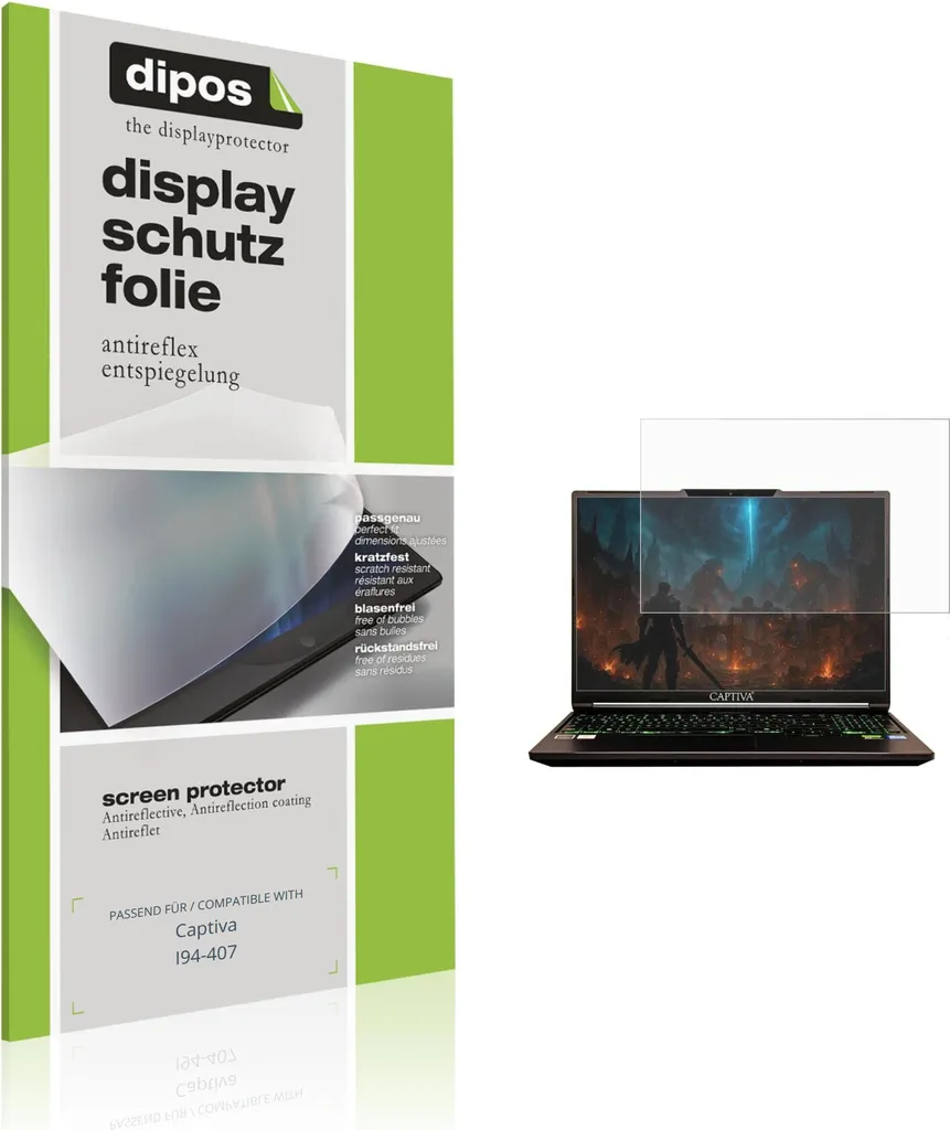 2x Film de protection écran pour Captiva I94-407 antireflet dipos