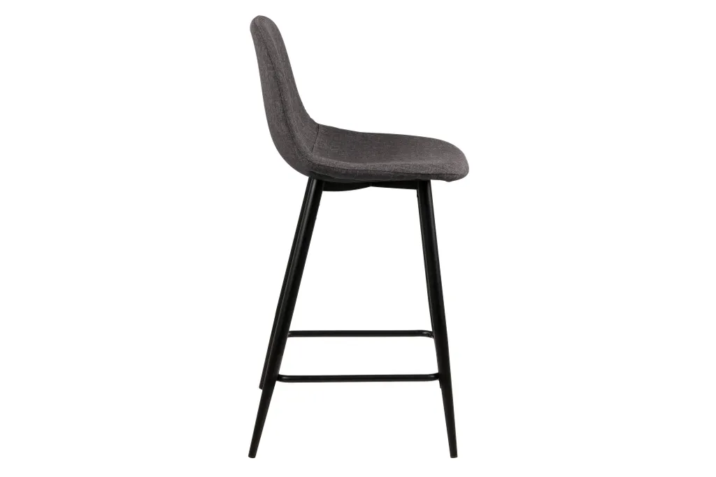 Tabouret de bar gris Willy stable et confortable pour dos sensibles