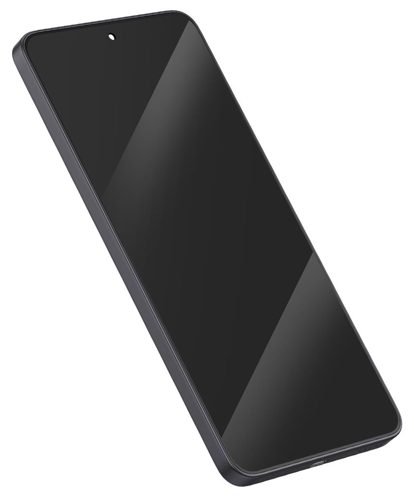 Clappio, OLED Display für Xiaomi Redmi Note 14 5G Komplett mit Mittelgehäuse, Schwarz