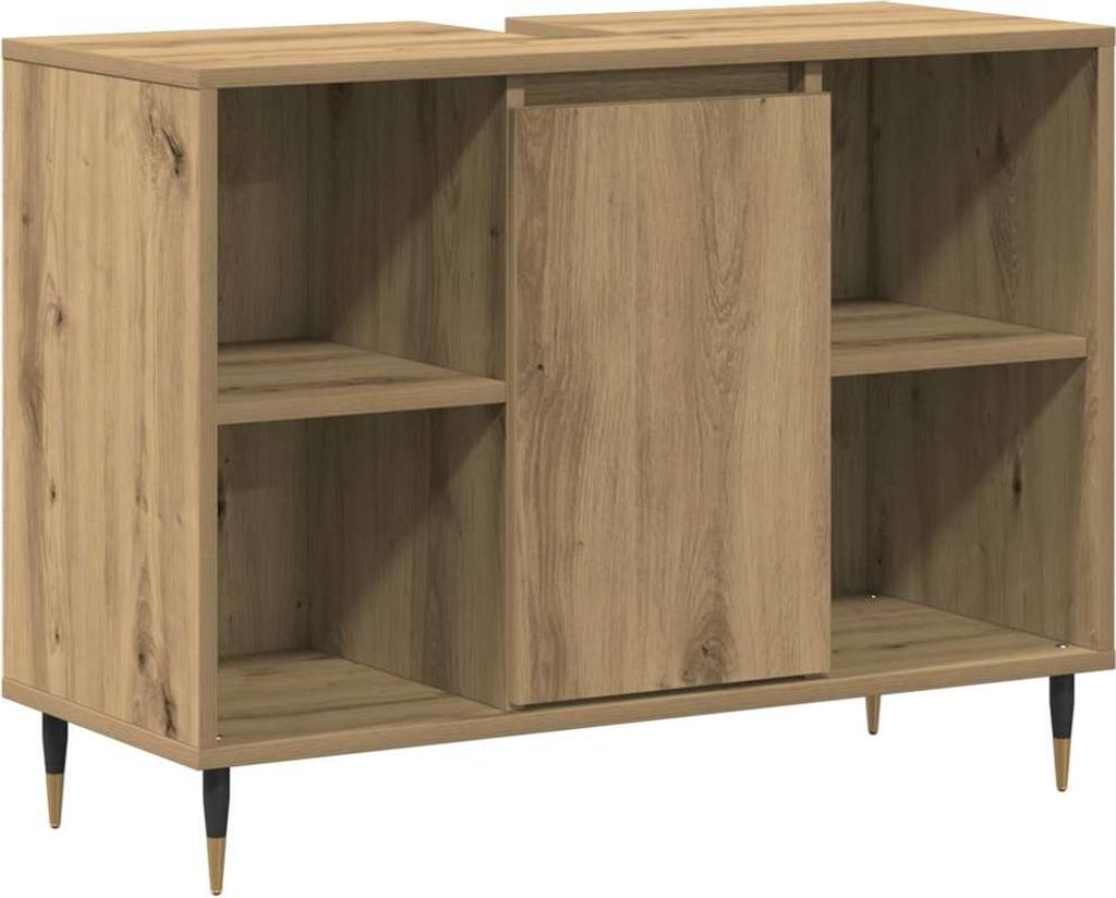 Badezimmerschrank Artisan-Eiche 80 x 33 x 60 cm Holzwerkstoff