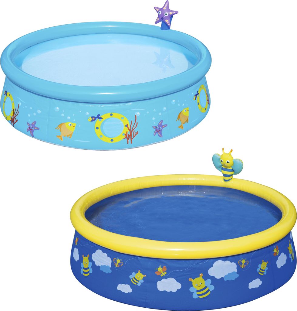 Bestway My First Fast Set Aufstellpool mit Wassersprüher Ø 152 x 38 cm, rund, sortiert