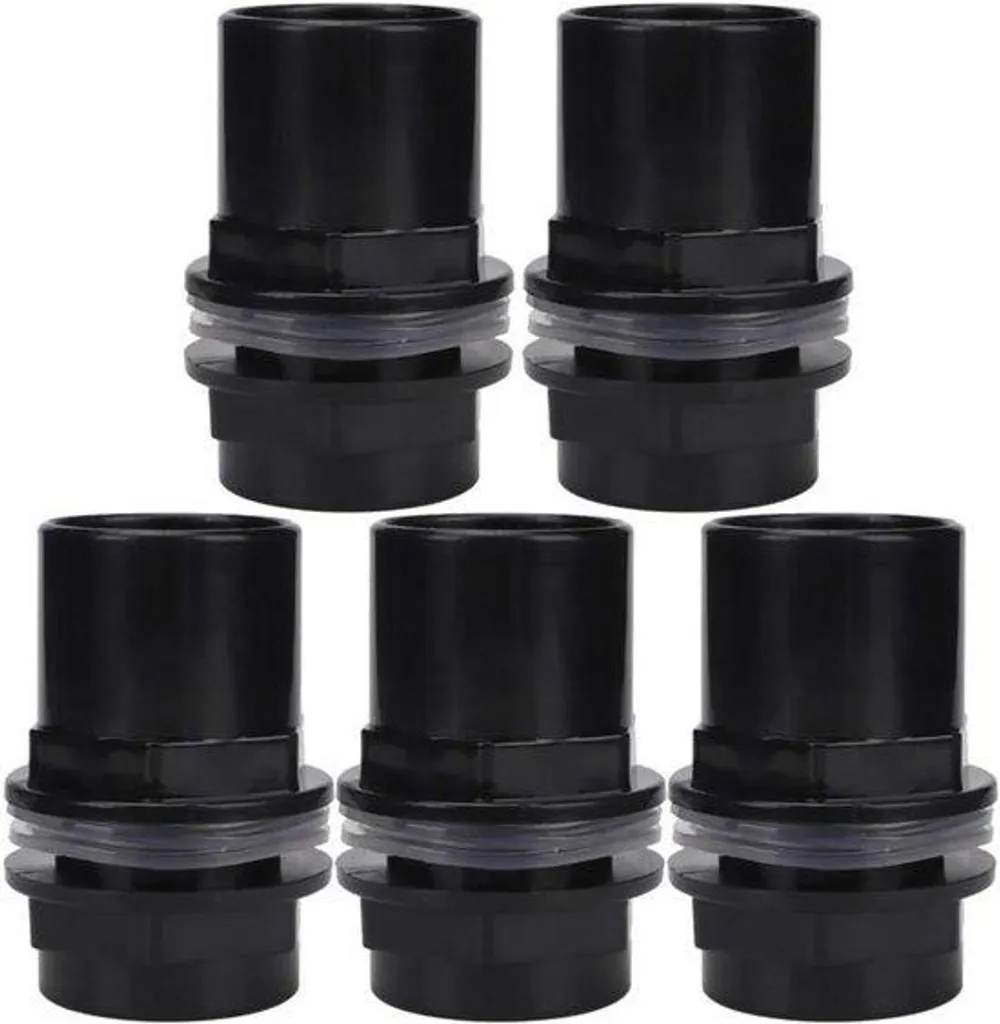 Adaptateur tuyau 40 mm PVC : stoppez les fuites d'aquarium, lot de 5
