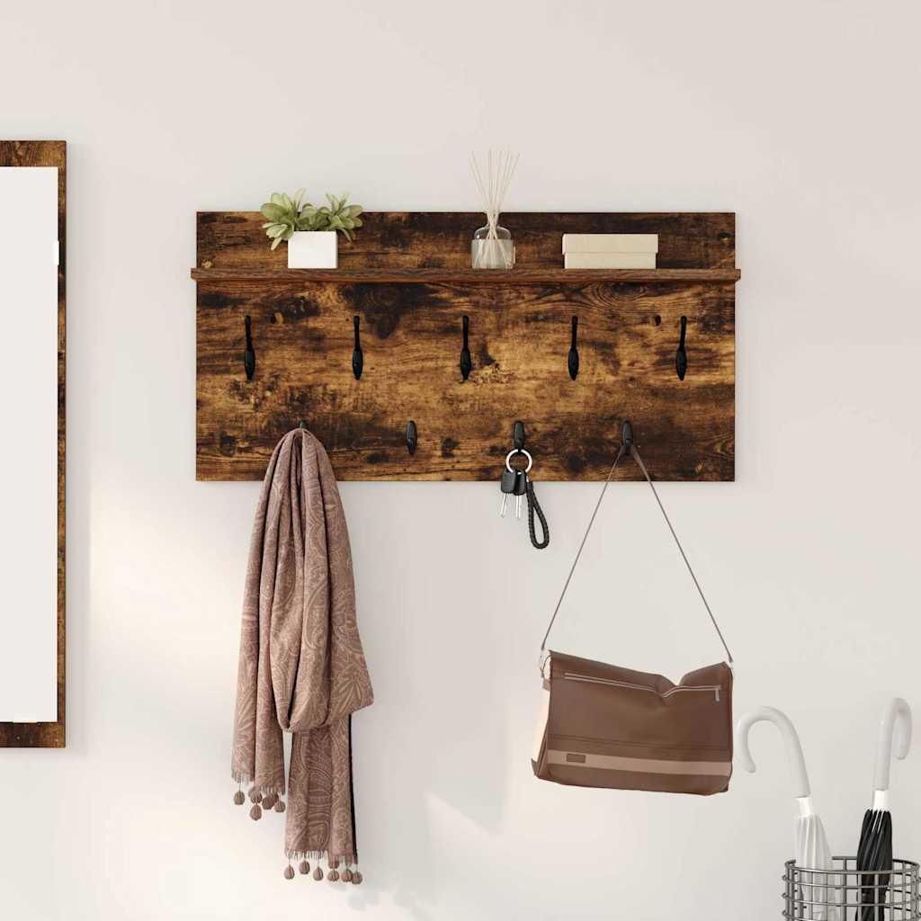 Maison Exclusive - Wandmontierter nachttisch Geräucherte Eiche 80 x 40 x 12 cm