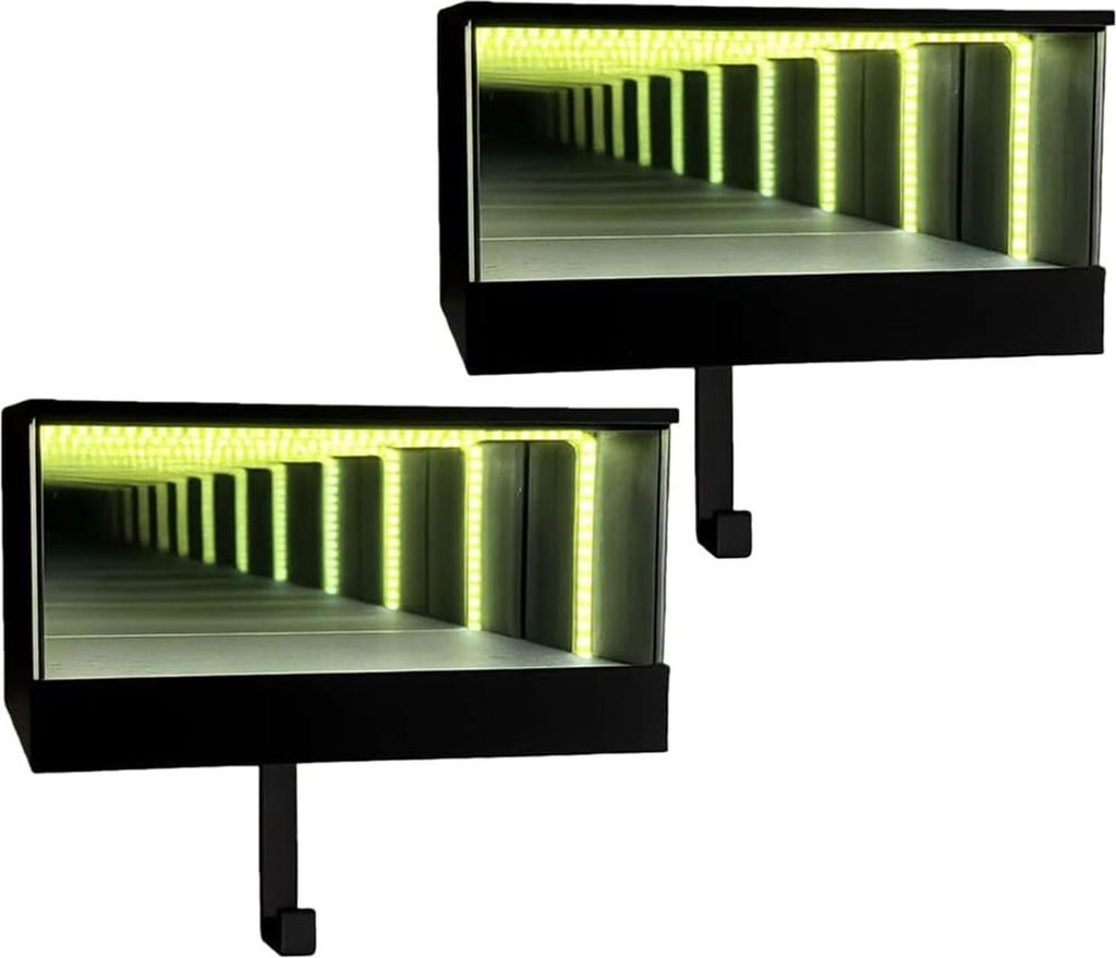 Infinity Garagenschlüsselhalter mit LED-Beleuchtung, 3D-Tunnel-Schlüsselorganizer-Effekt, kreatives Geschenk für Autoliebhaber und Autoenthusiasten