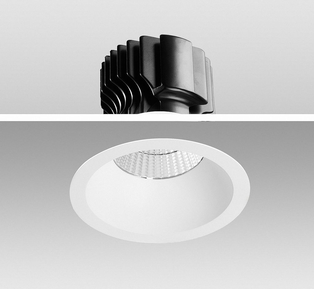 LED Einbaustrahler Genius 46W 830 Warmweiß S628 Ø 210mm