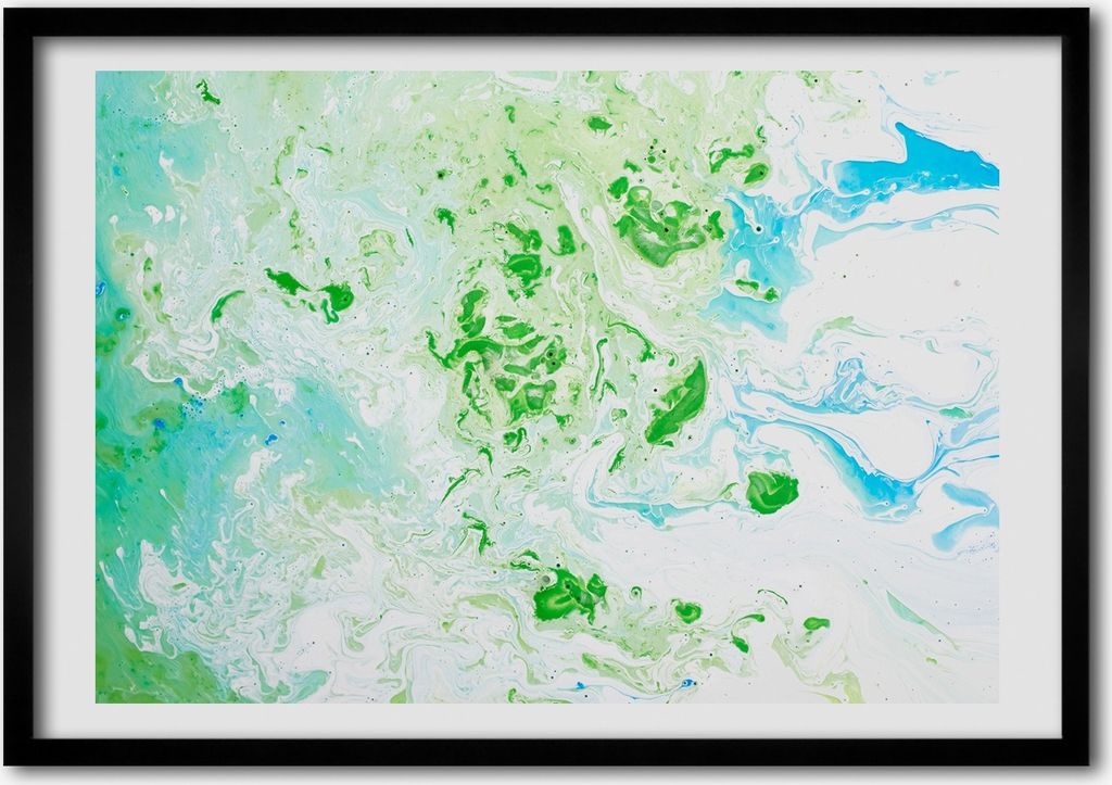 Bild - Bilderrahmen - 100 cm x 70 cm - MDF - Rahmen - Foto - Wandkunst abstrakt