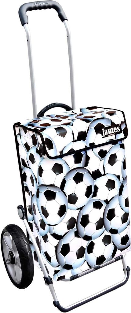 James Einkaufstrolley - SOCCER - stabiler Einkaufswagen mit individuellem Design - einfarbig: blau in Ausführung: Royal-Leichtraeder