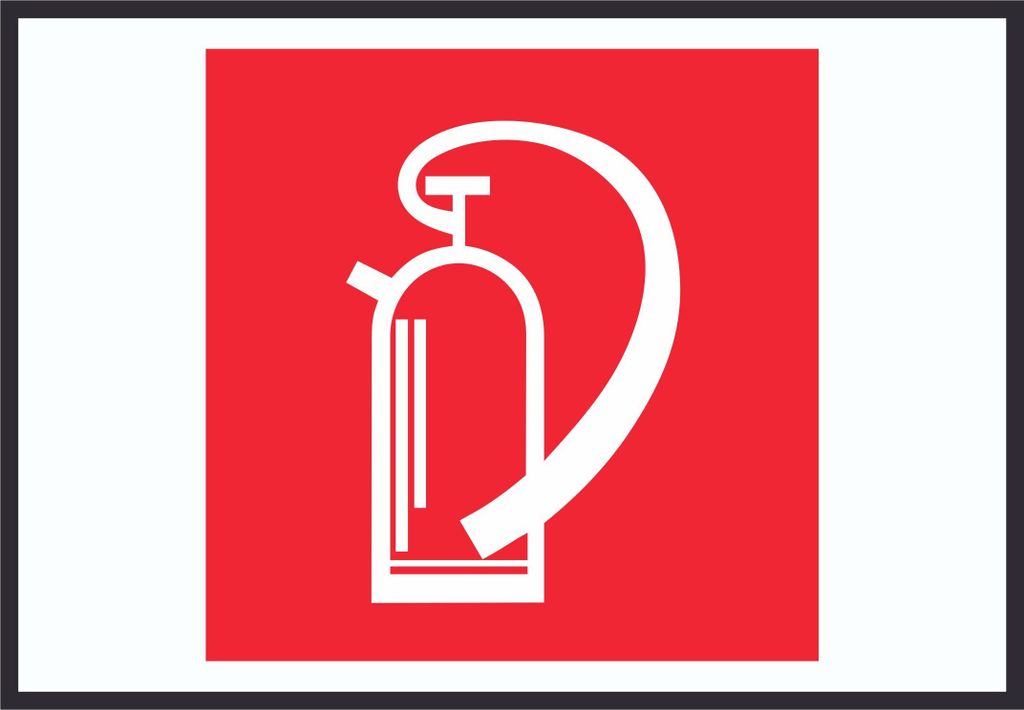 Feuerlöschgerät Symbol Schild A2 (420x594mm)