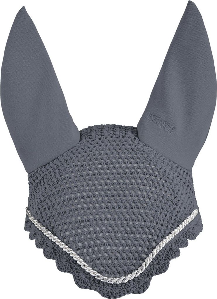 Eskadron Fliegenohren mit silberner Kordel Anthracite Full