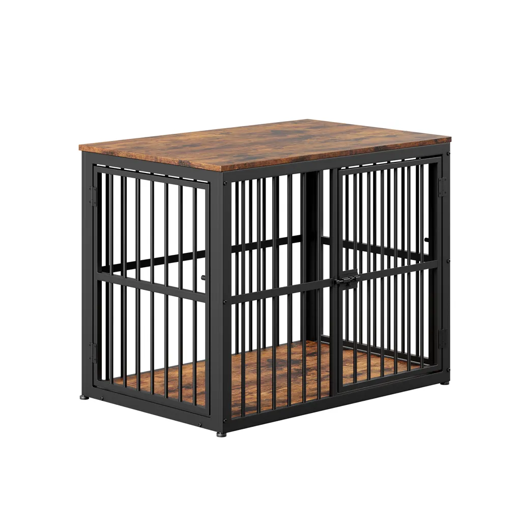 Meuble Cage Chien pour Salon - Solution de Couchage Décorative 84cm - 16