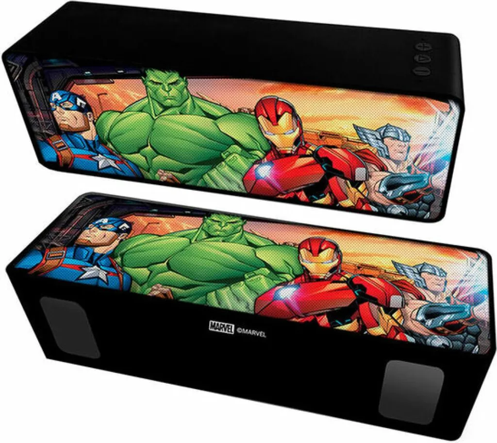 Speaker Bluetooth Avengers Multicolore ERT GROUP | Radio FM e MicroSD