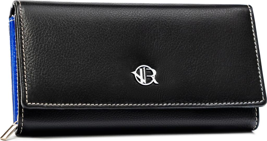 Damen Leder Geldbörse RD-12-NDM-5535 Multi Schwarz