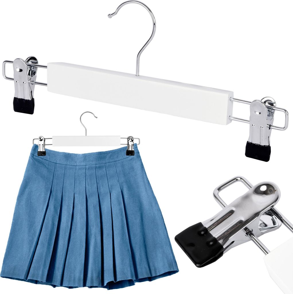 Holz-Rockbügel 1 Stück weiß