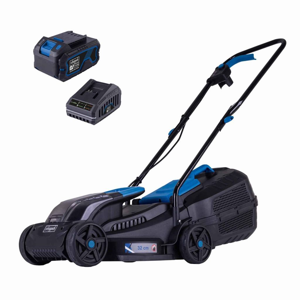 Scheppach Akku-Rasenmäher BC-MP320-X | 32 cm Breite | Produktbild 