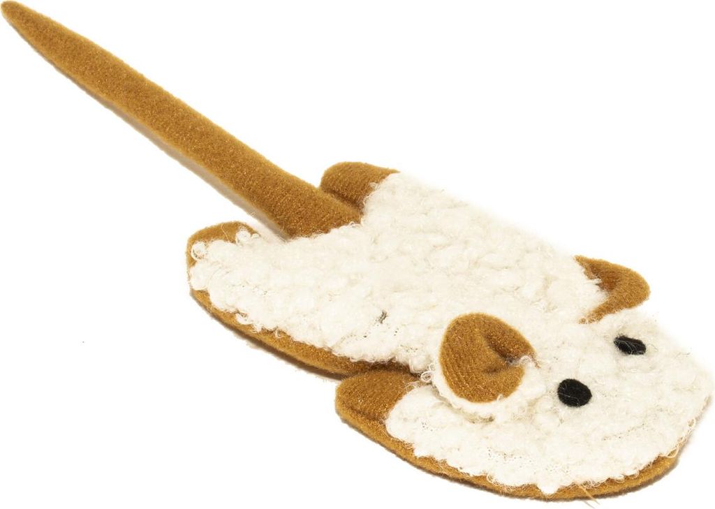Duvo+ Katzenspielzeug Cushy knisternde Maus braun/weiß