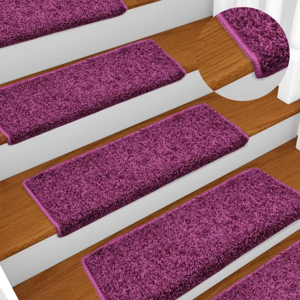 Protection escalier intérieur tapis de marche 10 pcs 65x21 cm violet
