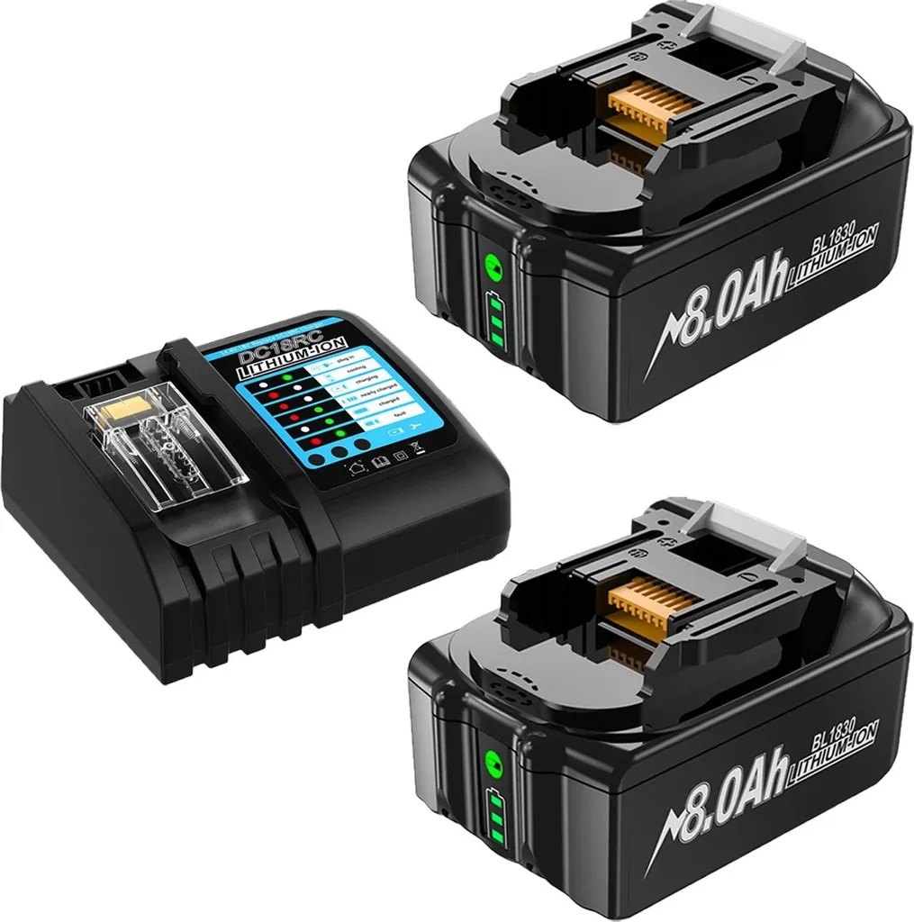 Pack alimentation 2 batteries 8.0 Ah et chargeur rapide 4A sécurisé
