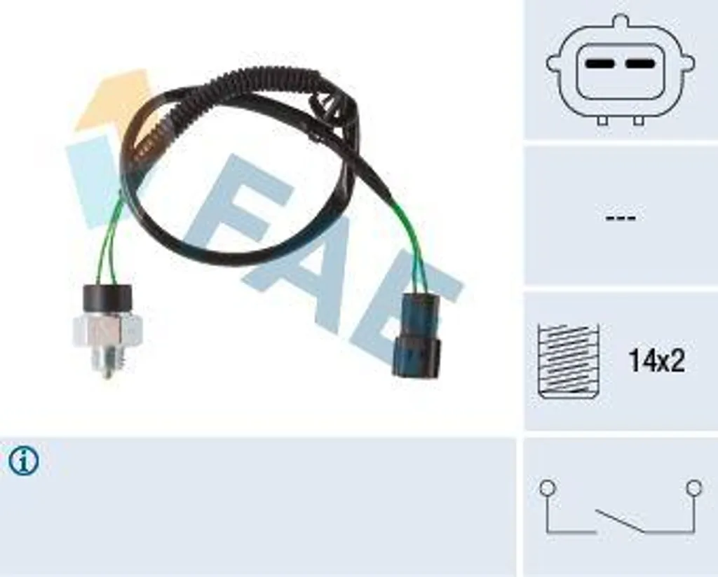 FAE 41281 Interruttore, luce di retromarcia OE G5S217640 compatibile con Premacy, MPV, 6, 5