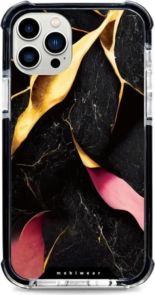 Handyhülle für iPhone 12 Pro mit MagSafe, Mobiwear Elite Bumper, Vergoldetes Erz