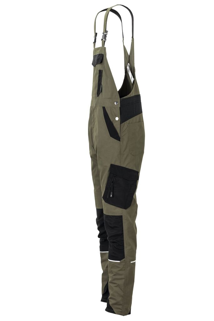 Planam Latzhose Norit Herren Gr. 25 oliv/schwarz Produktbild 