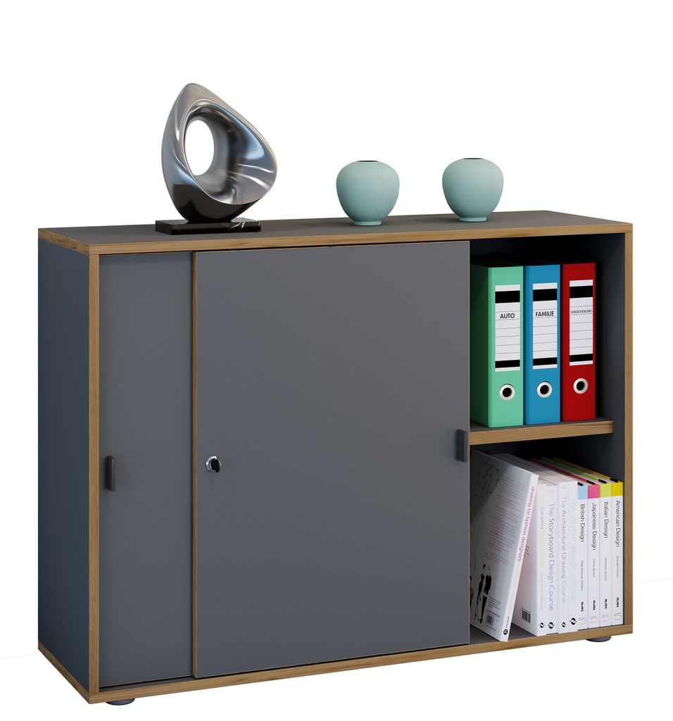 Armoire de bureau avec 2 compartiments | armoire de dossier Image du produit 