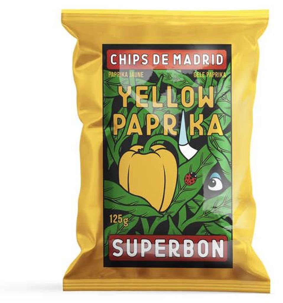 SUPERBON Chipsy z madryckiej żółtej papryki 125 g Zdjęcie produktu 