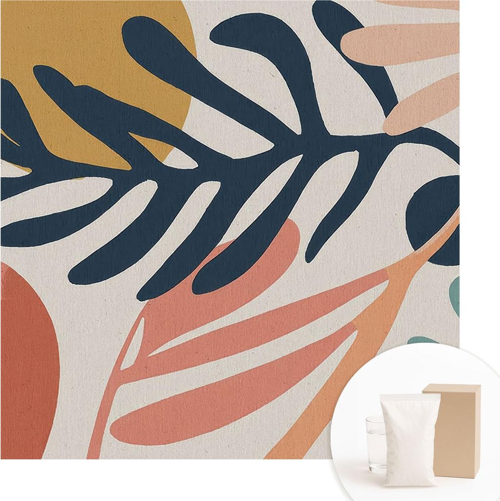 Fototapete - Wandbilder für Wohnzimmer - 250x250 cm - Dekorative Wandfolie - Modernes Design für Wanddekoration - Tapeten für Innenräume - Blat...