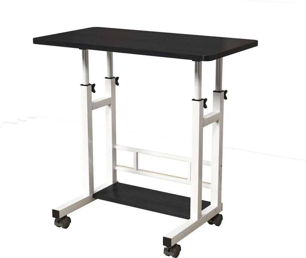 Table pour ordinateur portable à hauteur réglable et plateau 80x40 cm